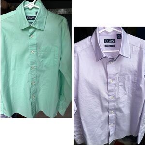Chaps Boy’s Mint Green and Lavender Shirts